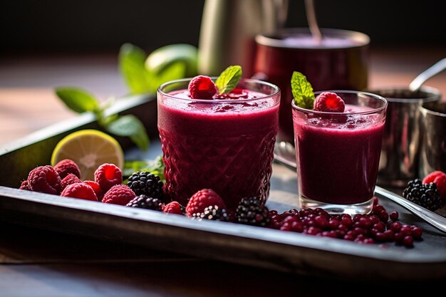 Sparkling Berry Sangria Smoothie