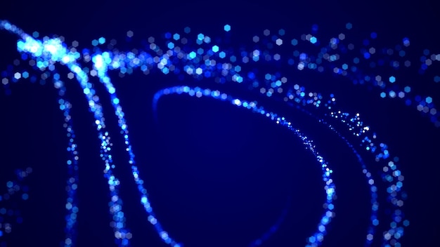 Sparkling blue particles trail stars glittering particle effect
animation award title seamless loop background