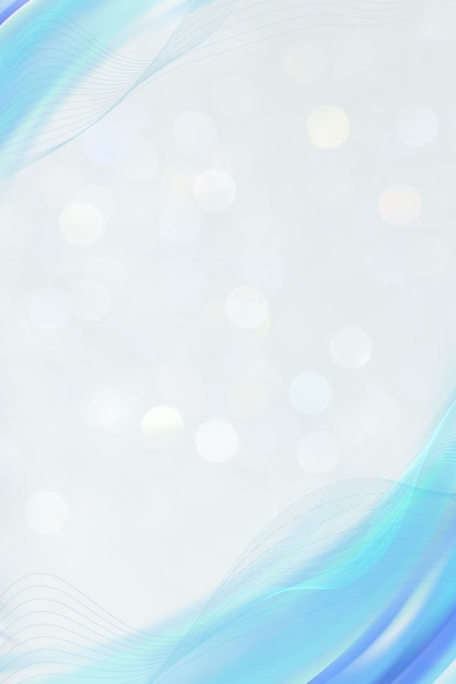 Sparkling bokeh on a blue background illustration