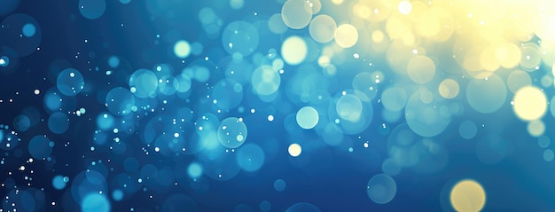 Sparkling Bokeh Lights on Gradient Background