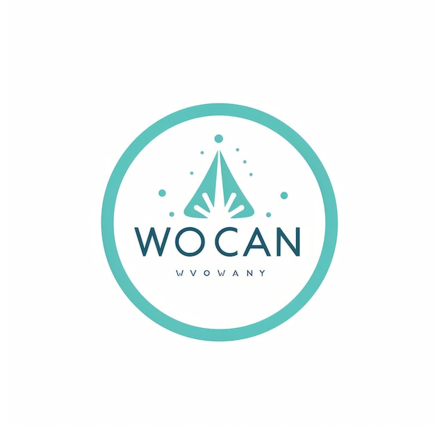 Блестящий дизайн логотипа WoW Clean на белом полотне