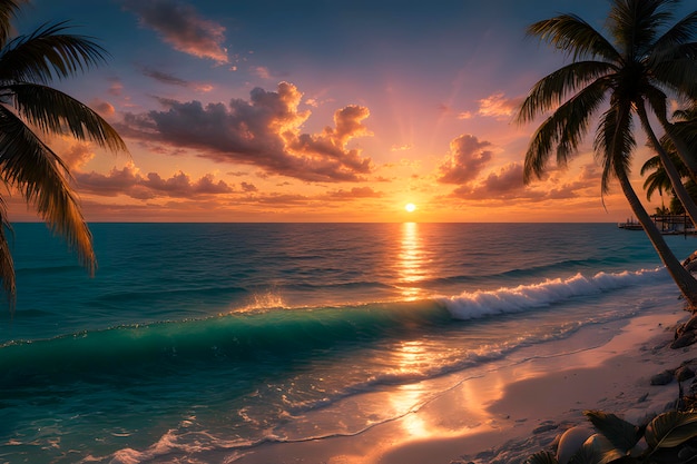 Sparkling Colors A Sunset in Key West