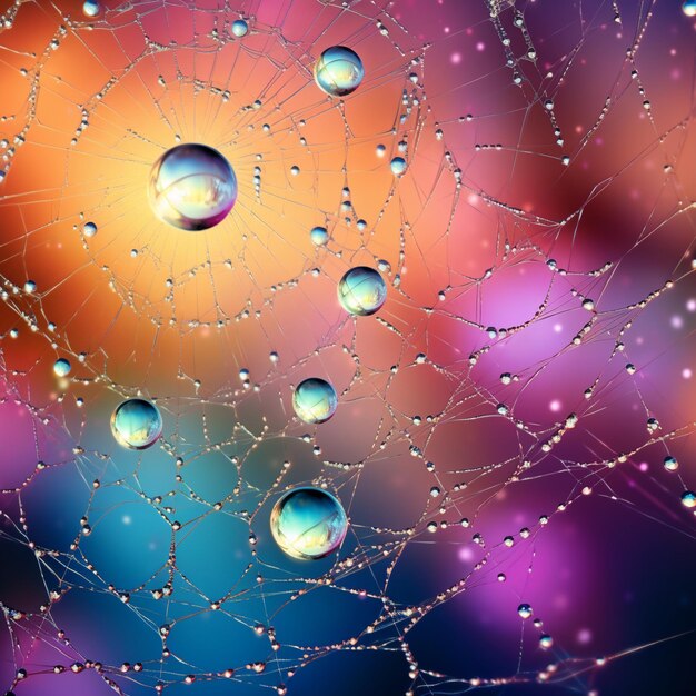 Sparkling Dew Webs