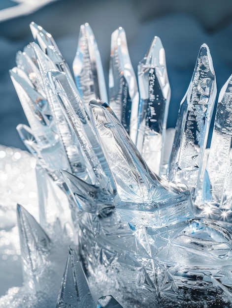 Фото Блестящие кристаллы льда