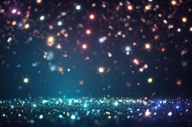 Photo sparkling lights bokeh background