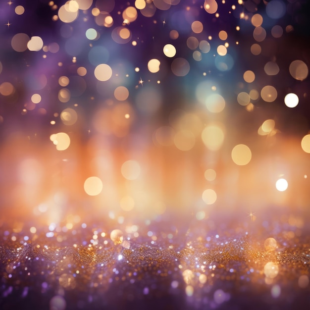 Photo sparkling lights of joy beautiful bokeh background in glittering shades