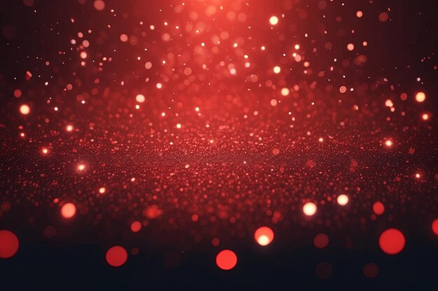 Sparkling Love Red Glittering Valentine Backdrop