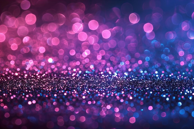 Sparkling Purple and Blue Bokeh Background for Festive Decor