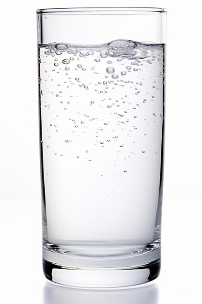 Photo sparkling water in a glass