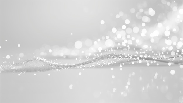 Sparkling white background with silver sparkles