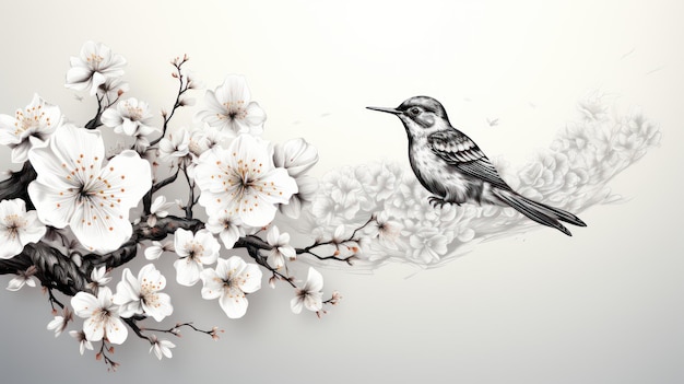 sparrow illustration HD 8K wallpaper Stock Photographic Image