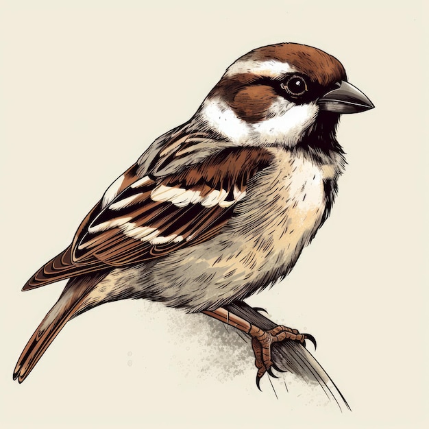 Sparrow Illustration