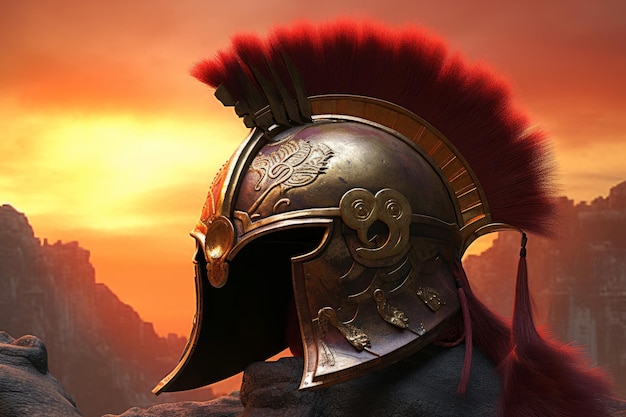 Sparta helmet Generate Ai