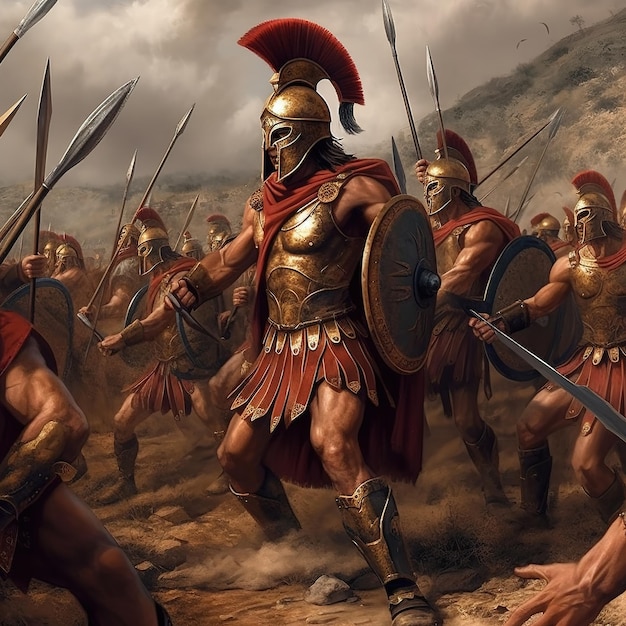 spartan soldiers