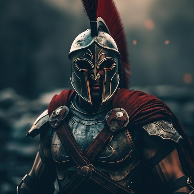 Premium AI Image | spartan warrior