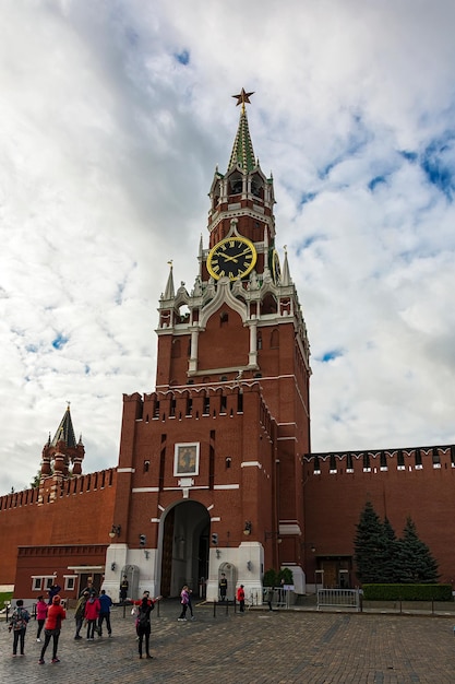 Foto spasskaya toren op het rode plein moskou rusland