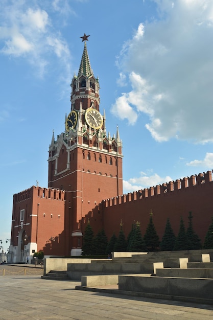 Spasskaya toren van het Kremlin van Moskou