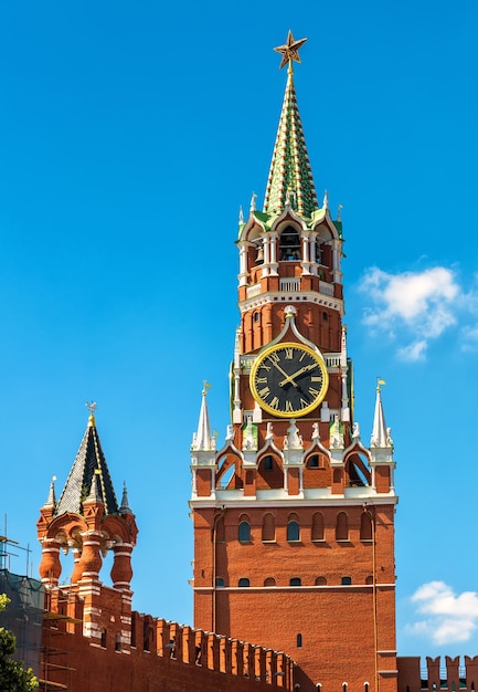 Spasskaya-toren van het Kremlin van Moskou