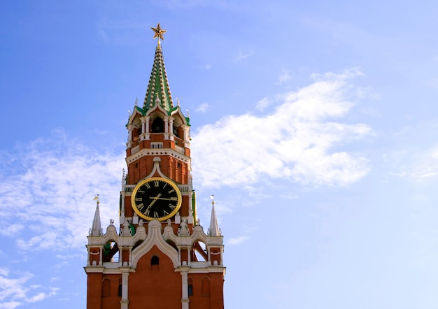 Foto spasskayatoren van het kremlin, moskou, rusland