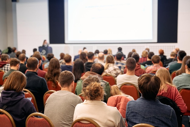 Speaker at Business Conference and Presentation Audience at the conference hall