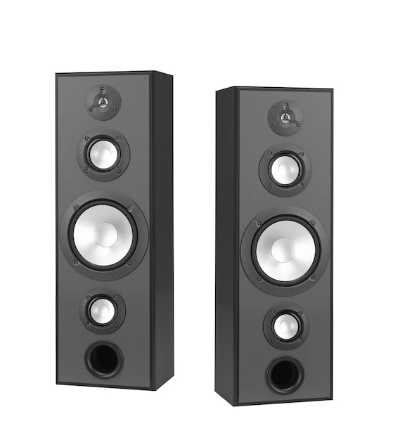 Speakers isolated on white