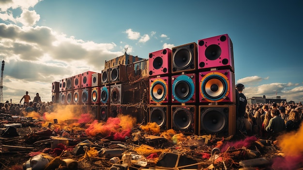 Foto oratori a un concerto musicale