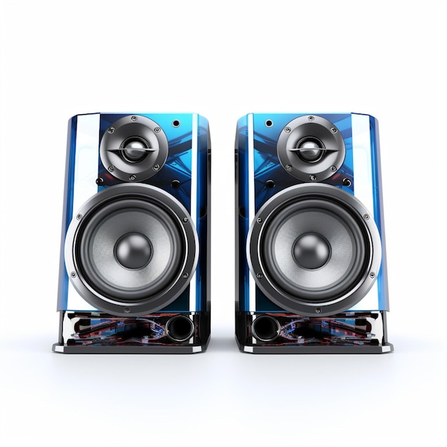 Speakers with white background high quality ultra h