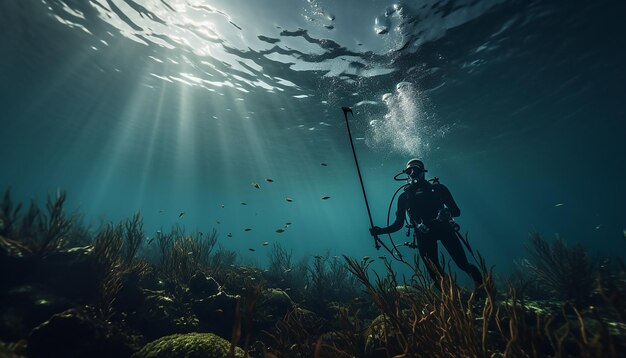 Spearfishing underwater