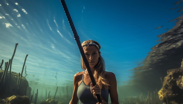 Spearfishing underwater