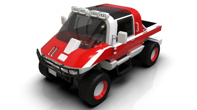 Special all-terrain vehicle for difficult terrain and difficult road and weather conditions