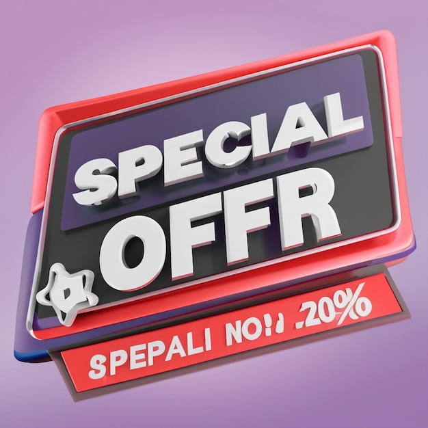 Special discount sticker