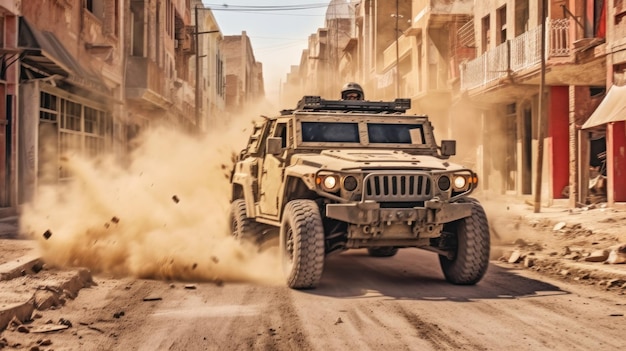 Special forces conduct urban vehicle takedown with specialized vehicles and tactics