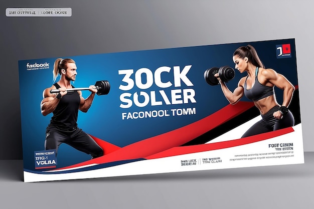 Photo special offer gym facebook cover template design nice and clean facebook cover template design