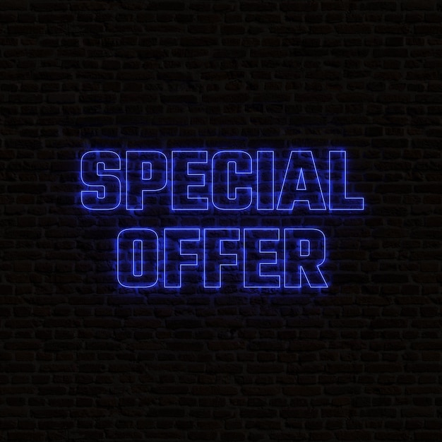 Special Offer neon sign