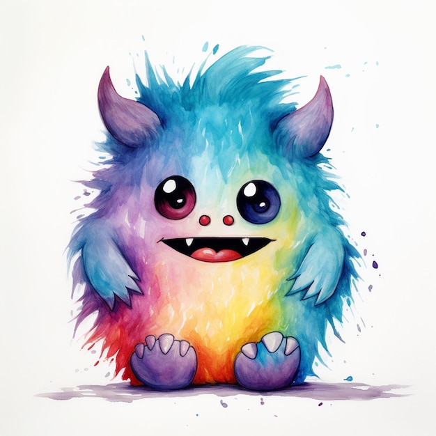 A Special Watercolor Monster Is Worthy of Your Love