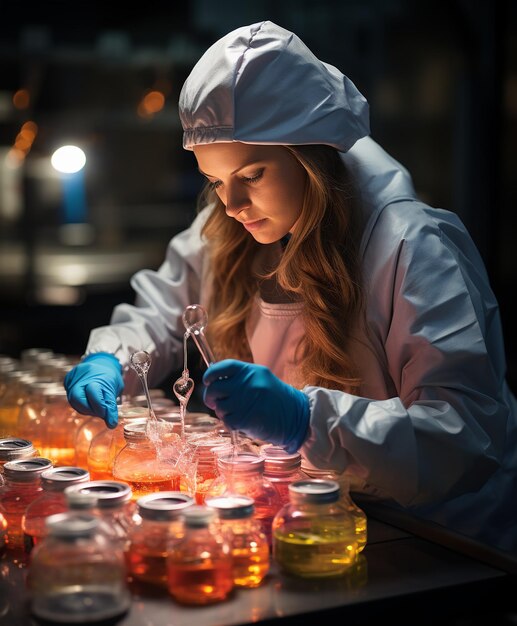 Specialist in kleurvoorbereiding in het maken van kleurrijke oplossingen