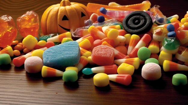 Photo specially halloween candies