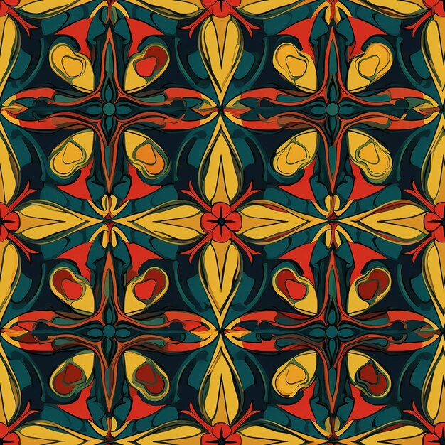 패턴 지정 추상 수채화 패턴 및 원활한 패턴 현대적인 세련 된 추상 텍스처 손으로 그린 원활한 패턴 생성 ai