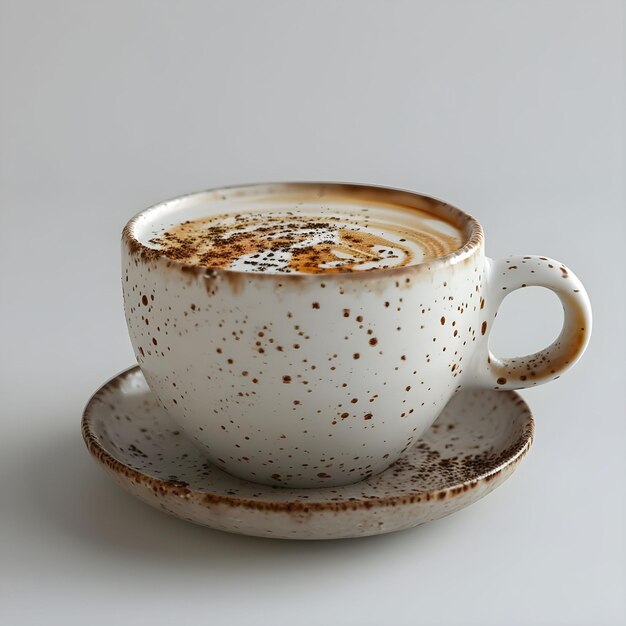 Speckled Cup of Cappuccino with Cocoa Topping