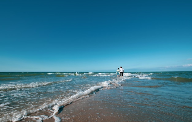 Spectaculair strand van Skagen in Denemarken