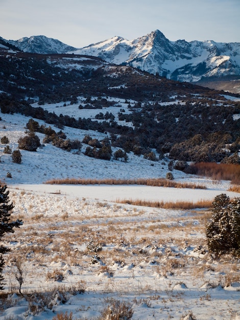 Spectaculaire Dallas Divide op een winterochtend.