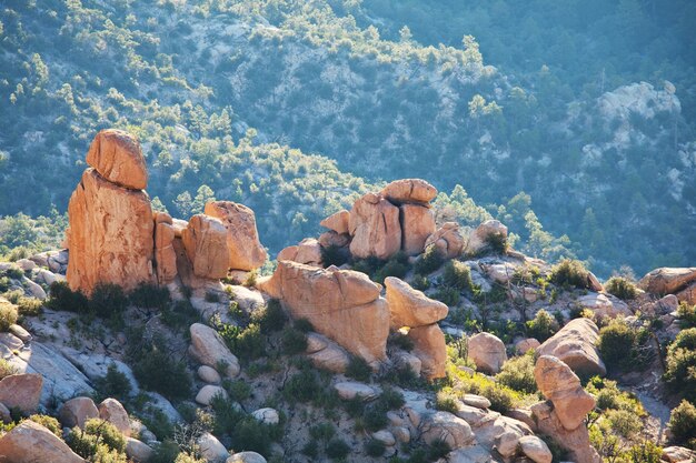 Spectaculaire zandsteenformaties in new mexico, vs.