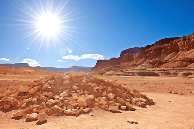 Spectacular Canyon with Sunlight Breaking Through