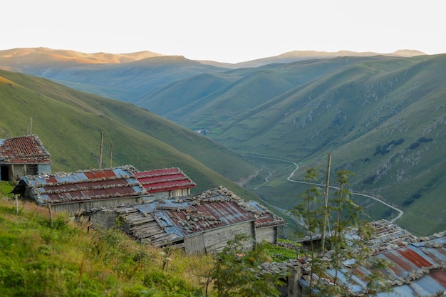 Photo spectacular images of the village of çaykara district of trabzon province in turkey