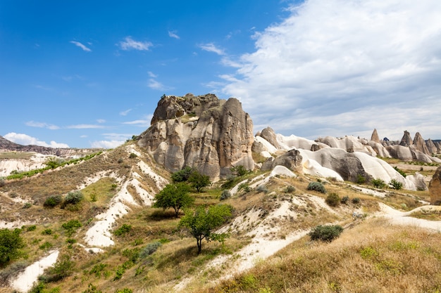 Spectacular rocks formations in Cappadocia
