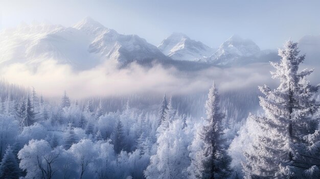 Spectacular snowdusted peaks