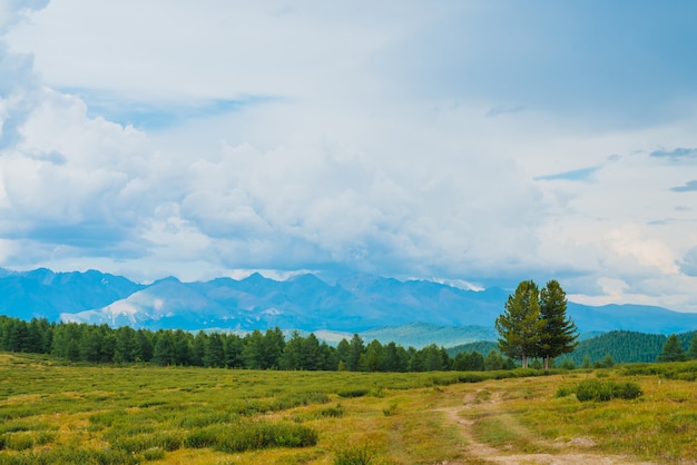 Spectacular view of mountain scenery