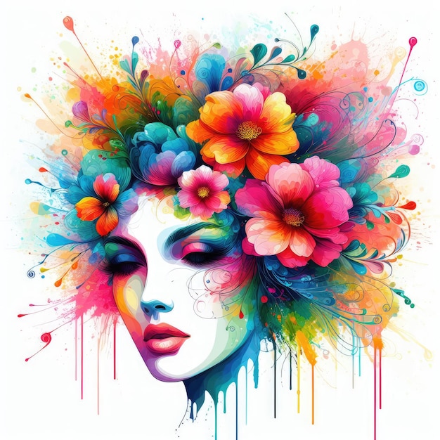 Premium Photo  Spectral Allure Abstract Beauty Face Expressions