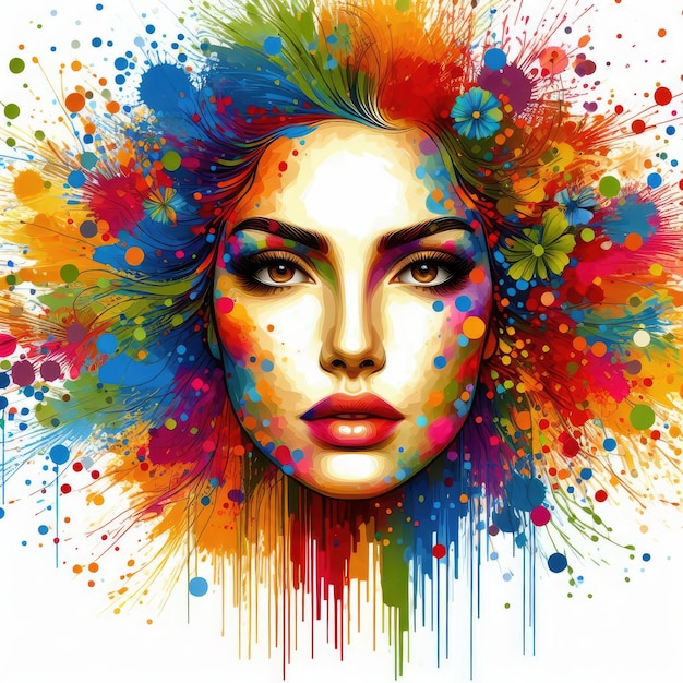 Premium Photo  Spectral Allure Abstract Beauty Face Expressions