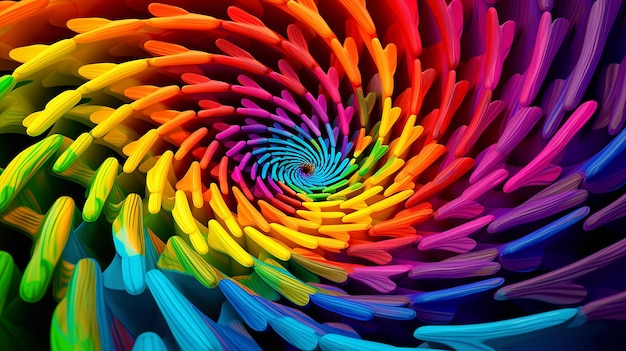 Spectral Spiral Trippy Rainbow в AR 169 Stylize